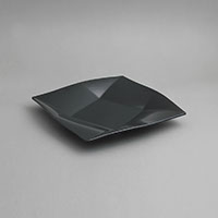 צלחת הגשה יהלום 30.5 ס"מ מלמין שחור