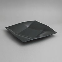 צלחת הגשה יהלום 35 ס"מ מלמין שחור