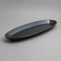קערה אובלית עמוק 57X22 גובה 4 ס"מ מלמין שחור