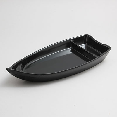 פלטת סירה קמומה 14.1X30.2 ס"מ מלמין שחור