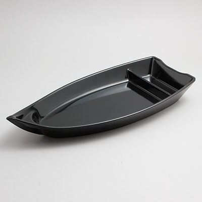 פלטת סירה קמומה 17.6X39.3 ס"מ מלמין שחור