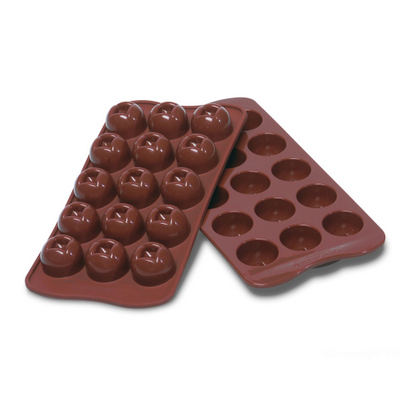 סיליקון לשוקולד 30X20 מ"מ מרובע 15שקעים
