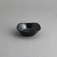 צלוחית רבועית 10X3.3 ס"מ מלמין שחור