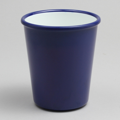 כוס דמוי אמייל 22.5 ס"ל כחול/לבן מלמין