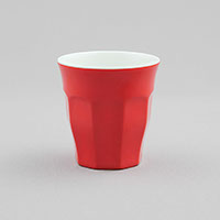 כוס מקרון 177 מ"ל מלמין אדום/לבן