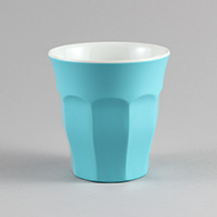 כוס מקרון 295 מ"ל מלמין כחול/לבן