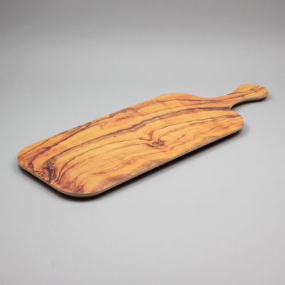 לוח דמוי עץ בהיר מלבני 53X20 ס"מ עם ידית מלמין