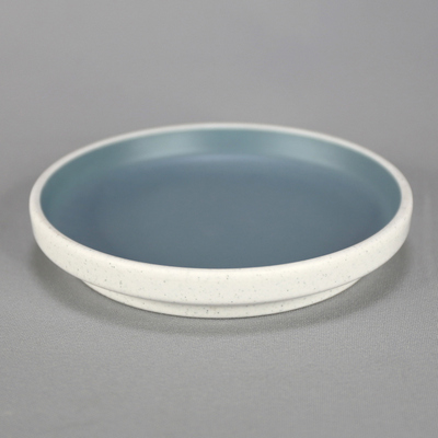 מגש עגול טאיג'י 19 ס"מ מלמין כחול לבן