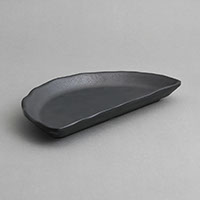 סהרון 12.5 ס"מ דמוי אבן זן מלמין שחור