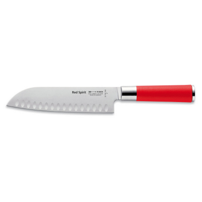 סכין סנטוקו מחוזק 18 חריצים ס"מ Red Spirit