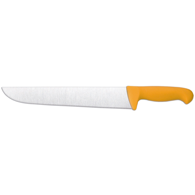 סכין קצב 30 ס"מ ידית פלסטיק צהובה