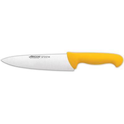 סכין טבח חלקה 20 ס"מ ידית פלסטיק