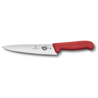סכין טבח ידית אדומה 19 ס"מ
