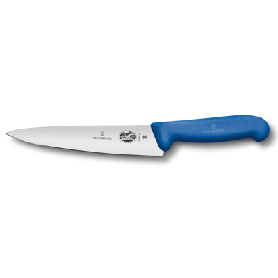 סכין טבח ידית כחולה 19 ס"מ