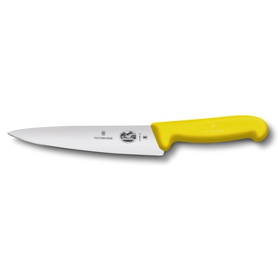 סכין טבח ידית צהובה 25 ס"מ