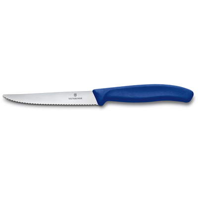 סכין סטייק 11 ס"מ ידית כחולה Swiss Classic