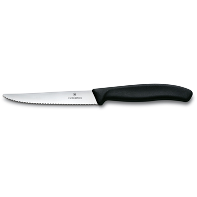 סכין סטייק 11 ס"מ ידית שחורה Swiss Classic