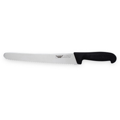 סכין קונדיטור משוננת 26 ס"מ ידית שחור