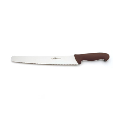 סכין קונדיטור משונן 25 ס"מ ידית חומה